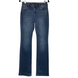 Old Navy Kicker Boot-Cut Jeans Womens 2 Blue Mid-Rise Stretch Denim Pants